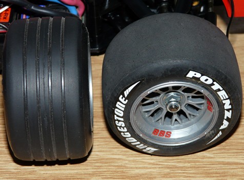 Tamiya 58288 Ferrari F2001 F201 chassis Tires