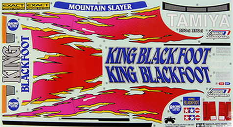 Tamiya 9495268 King Blackfoot stickers