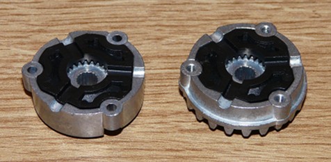 Tamiya CC-01 Chassis rear differential lock