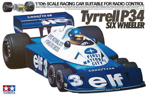 Tamiya 58003 Tyrrell P34 Six Wheeler Boxart