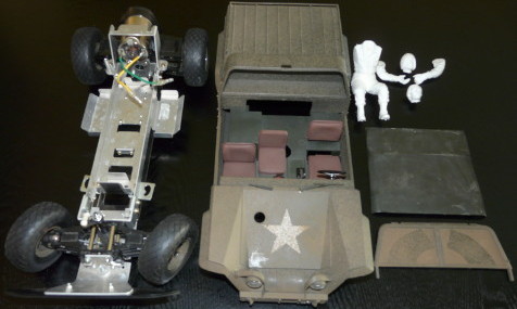 Tamiya 58004 - XR311 FMC Combat Support Vehicle Parts Overview